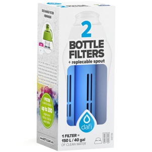 Dafi Sportsflaske Refill 2-Pak 1 stk Lyseblå produktbillede
