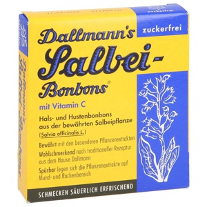 DALLMANN'S Salbei Bonbons zuckerfrei Produktbild