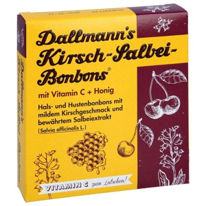 DALLMANNS Kirsch Salbei Bonbons m.Vitamin C+Honig Produktbild