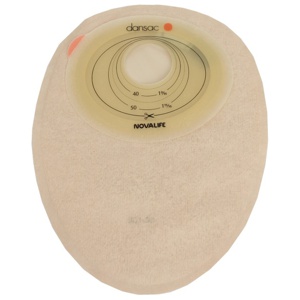 Dansac NovaLife 1 Midi sluten häftpåse beige uppklippbart hål 30-55x70 mm 30 st produkt bild