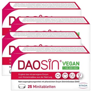 Daosin vegan Tabletten, 4x25 St Tabletten Produktbild