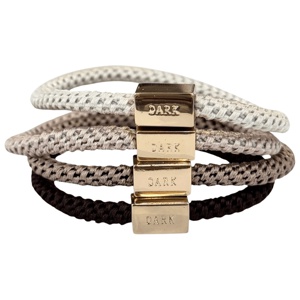 DARK Fat Hair Ties Thin Combo Neutral Mix 4pcs produktbillede