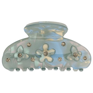 Dark Flower & Butterfly Hair Claw Small produkt bild