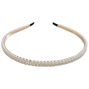 DARK Pearl Hair Band Row White Pearl produktbillede