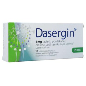 Dasergin õhuke polümeerkattega tbl 5mg n10 toote pilt