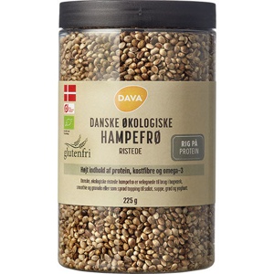 DAVA Ristede Hampefrø Økologisk   225 g produktbillede