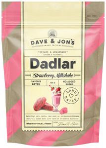 Dave & Jon's Dadlar Strawberry Milkshake 125 g produkt bild