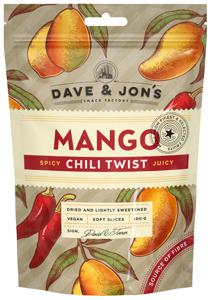 Dave & Jon´s Torkad Mango med Chili Twist 100 g produkt bild