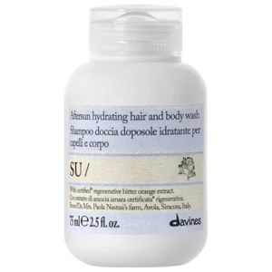 Davines SU aftersun hydrating hair and body wash travel size (75 ml) produkt bild