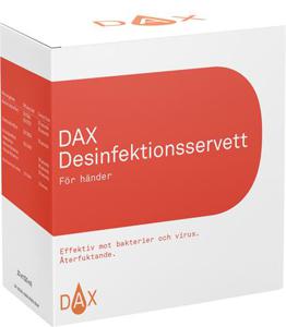 DAX Desinfektionsservett Händer 20 st produkt bild
