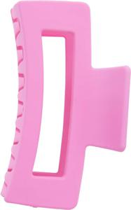Dazzling Hair Clip Square 8,5 cm Pink Rubber Feel produkt bild