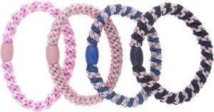 Dazzling Hair Ties 4-Pack Woven Multi Colored produkt bild