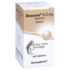 DEACURA 2,5 mg Tabletten 100 St Tabletten Produktbild