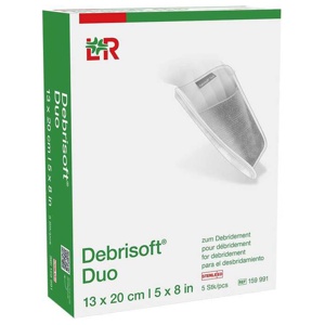 Debrisoft Duo Wundbettvorbereitung 13x20 cm, 5 St Kompressen Produktbild
