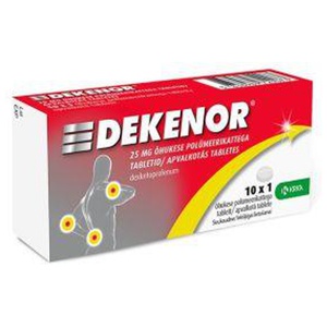 Dekenor kattega tbl 25mg n10 toote pilt