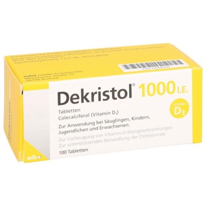 Dekristol 1.000 I.E. Tabletten, 100 St Tabletten Produktbild