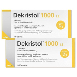 Dekristol 1.000 I.E. Tabletten, 2x200 St Tabletten Produktbild