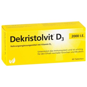 Dekristolvit D3 2.000 I.E. Tabletten, 60 St Tabletten Produktbild