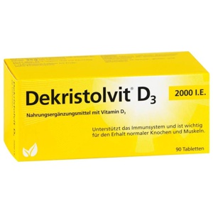 Dekristolvit D3 2.000 I.E. Tabletten, 90 St Tabletten Produktbild