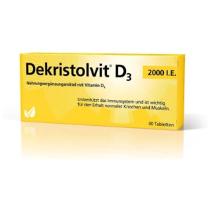 Dekristolvit D3 2000 I.E. 30 St Tabletten Produktbild
