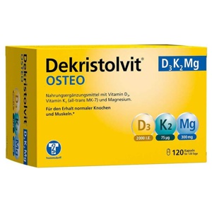 Dekristolvit OSTEO D3 K2 Mg 120 St Kapseln Produktbild