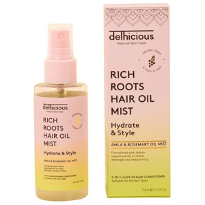 Delhicious Rich Roots 5-in-1 Hair Oil Mist Leave In Conditioner 75 ml produkt bild