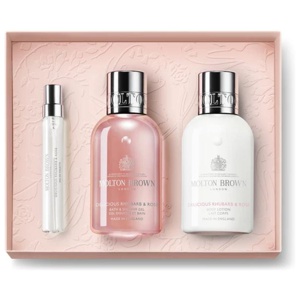 Molton Brown Gift Set Travel Delicious Rhubarb & Rose 207 ml produkt bild