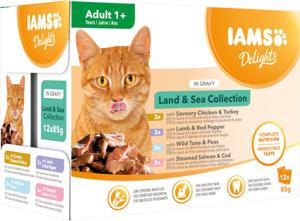 Delights Gravy Multipack Land & Sea Kattfoder - 48 x 85 g produkt bild