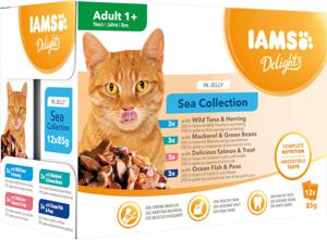 IAMS Advanced Nutrition Adult Sea Mix - Ekonomipack: i gelé 48 x 85 g produkt bild