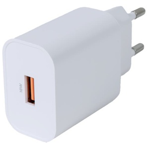 USB-väggladdare 18W med 1x USB-A Vit produkt bild