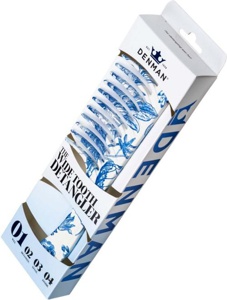 Denman Deluxe D28 Wide Tooth Detangling Comb Blue Belle produktbilde