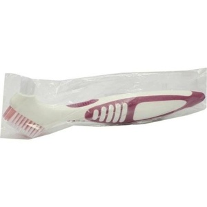 DENTIPUR Doppelkopf Prothesenbürste farbig Produktbild