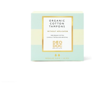 DeoDoc Cotton Tampons Without Applicator Regular M produktbilde
