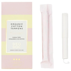 DeoDoc Ekologisk Bomullstampong Super med Applikator 14 st produkt bild
