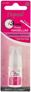 Depend 3 Sec. Pink Nail Glue With Brush produktbilde