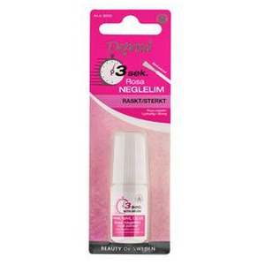 Depend 3 Sek. Neglelim med pensel Rosa produktbillede