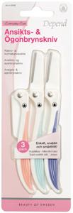 Depend Ansikts- & Ögonbrynskniv 3-pack produkt bild