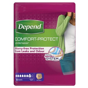 Depend Comfort Protect Women Pants Large 9s product image