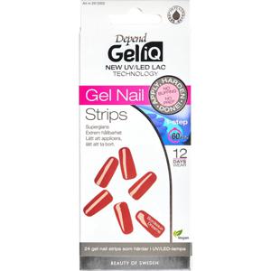 Depend Cosmetic Gel iQ Gel Nail Strips Bordeaux Dreams produkt bild