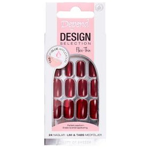 Depend Design Selection - Deep Cherry Medium Square - 1sæt produktbillede