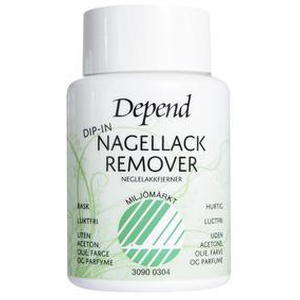 Depend Dip-in Neglelakfjerner Svanemærket - 75 ml. produktbillede