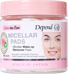 Depend Micellar Make-up Remover Pads 60 pcs produktbillede