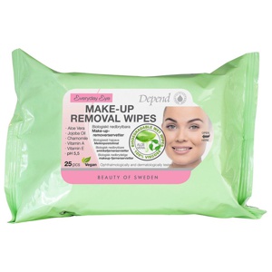 Depend Everyday Eye Makeup Remover Wipes produktbilde