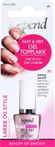 Depend Fast & Dry Gel Top Coat 8 ml produktbillede