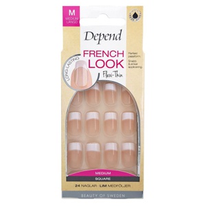 Depend French Look Beige Medium Square 24pcs produktbillede