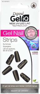 Depend Gel iQ Gel Nail Strips Black Mesh Cat Eye produkt bild