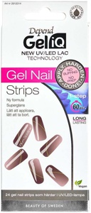 Depend Gel iQ Gel Nail Strips Plum Goldline produktbilde