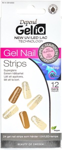Depend Gel iQ Gel Nail Strips Sparkling Nude produktbilde