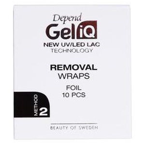 Depend Gel iQ Removal Wrap Folie 10 stk produktbillede