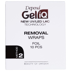 Depend Gel iQ Removal Wraps Foil 10 pcs produkt bild